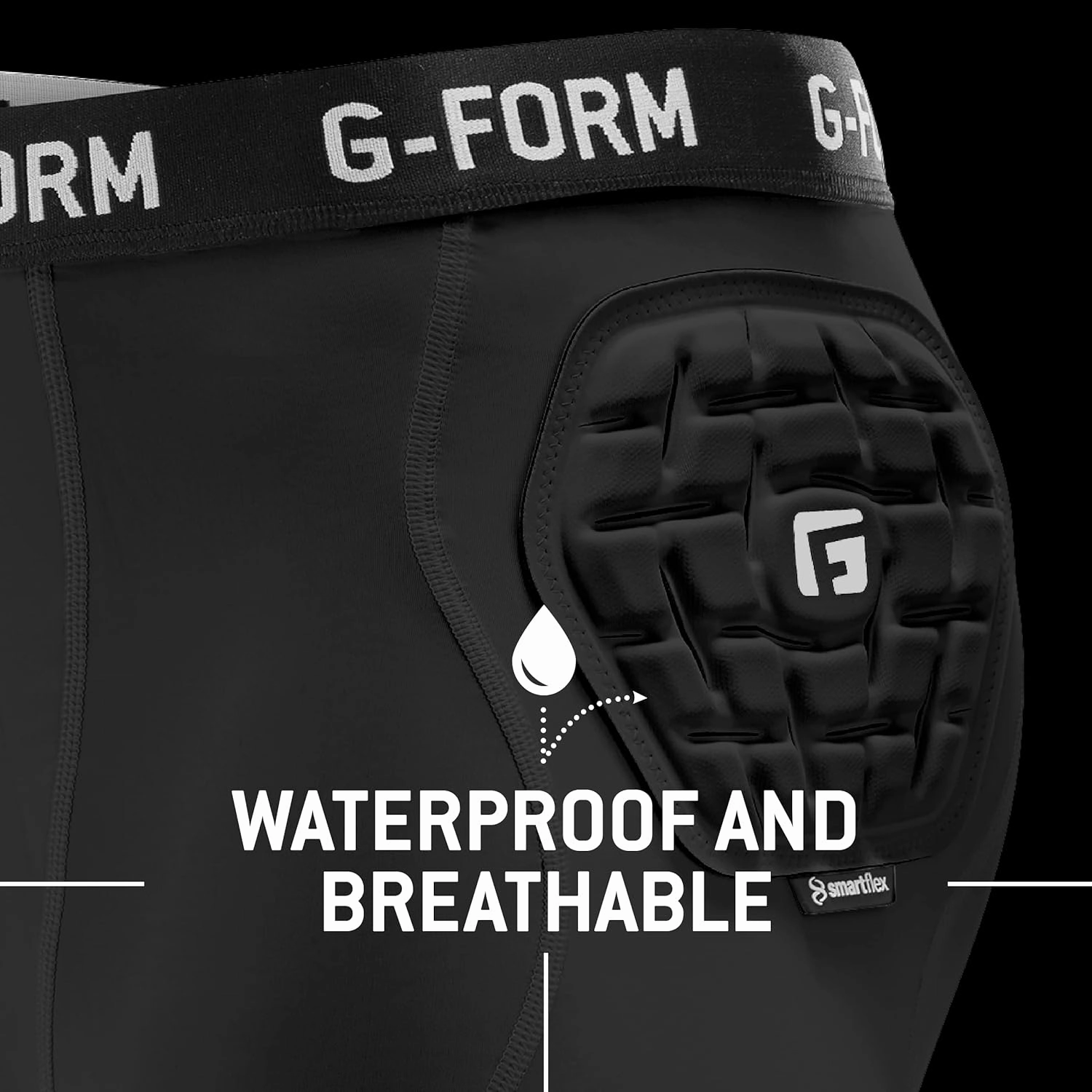 G-Form Pro Compression Shorts - Athletic Padded Compression Shorts for Basketball, Volleyball & More - Protective Sports Gear