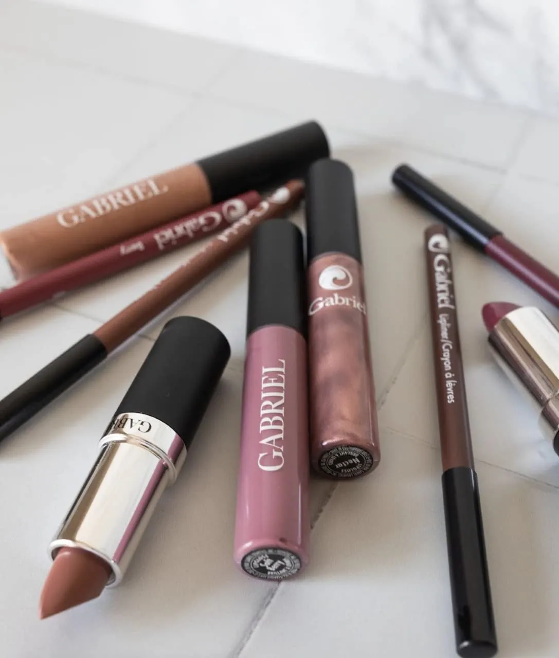 Gabriel Cosmetics Lip Gloss, Natural Lipgloss, Paraben Free, Vegan, Gluten-free,Cruelty-free, Non GMO, High performance and long lasting, Infused with Jojoba Seed Oil and Aloe, .27 fl oz. (Ambrosia)