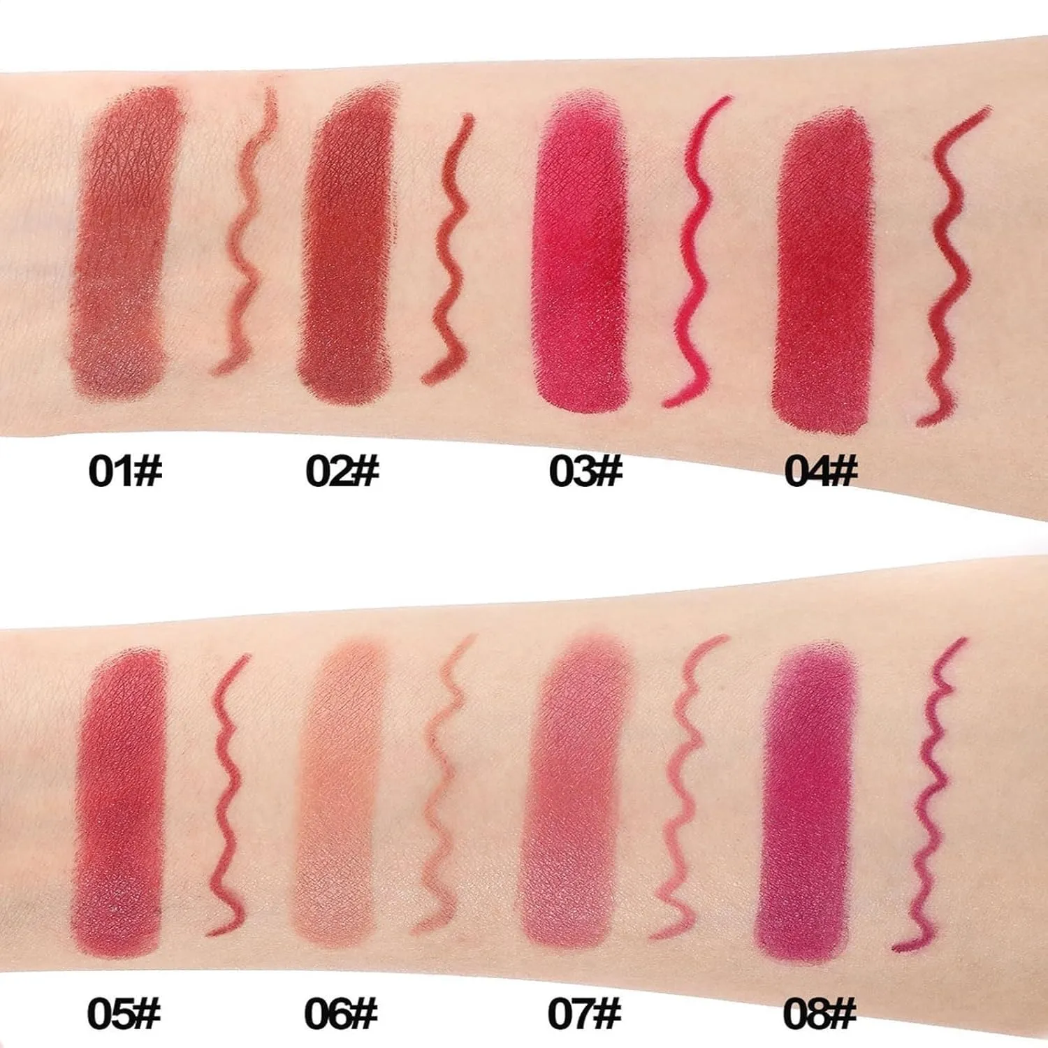 Genli Glaze Oil Balm, Genli Pink Drip Lipstick, Nuewskin Lip Balm, 24h Long-Lasting Moisturizing Smooth Shine Balm Set(05#-Rose Bite)