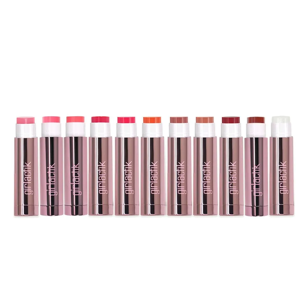Girlactik Jello Gloss Lip Balm - Original Lip Care with Vitamin E, Aloe Vera, Avocado and Apricot Kernel Oil for Hydrating, Moisturizing Lip Balm with Glossy, Smooth, 4.5 g / 0.15 oz (Be Pink)