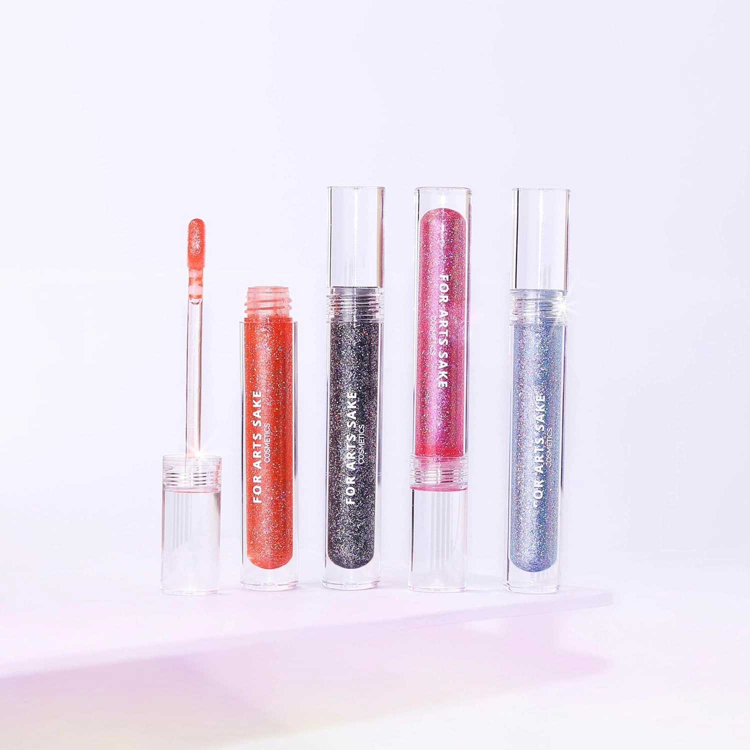 Glitter Lip Glosses, Glitter Lip Gloss, Shimmer Liquid Lipstick (Black)