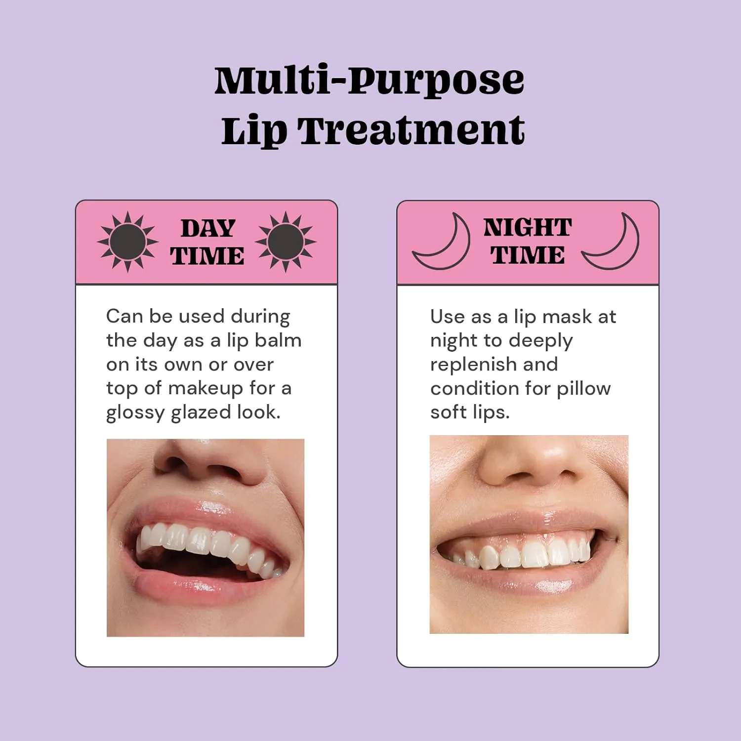 Glossmetics Glossy & Glazed Collection - Overnight Mask for Dry Lips, Fruit Butter Hydrating and Moisturizing Balm for Soft, Smooth Lips - Assorted Glaze, Pack of 3