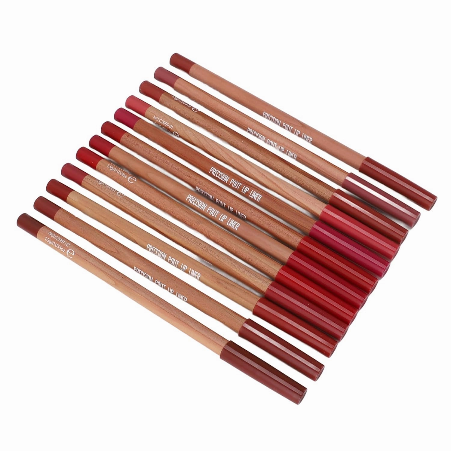 Gonetre 12 Colors Matte Lip Liner Long Lasting Lipstick Pen Makeup Kit