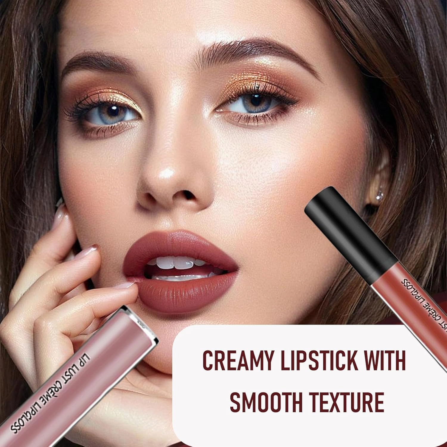 Hailnrothwad Lipstick, Brillo De Labios En Crema De Colores, 12 Colors Cream Texture Lipstick, Long-Lasting Moisturizing (#09)