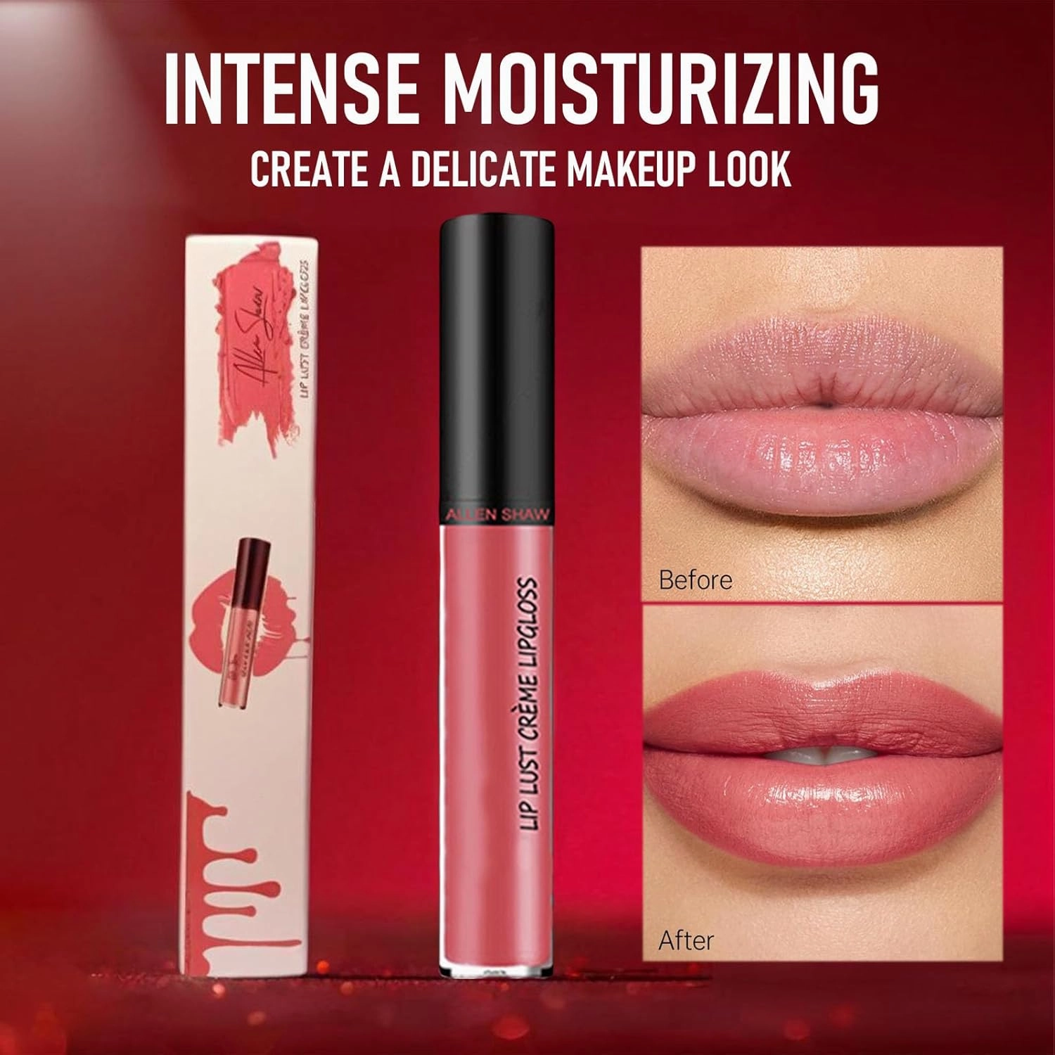 Hailnrothwad Lipstick, Brillo De Labios En Crema De Colores, 12 Colors Cream Texture Lipstick, Long-Lasting Moisturizing (#09)