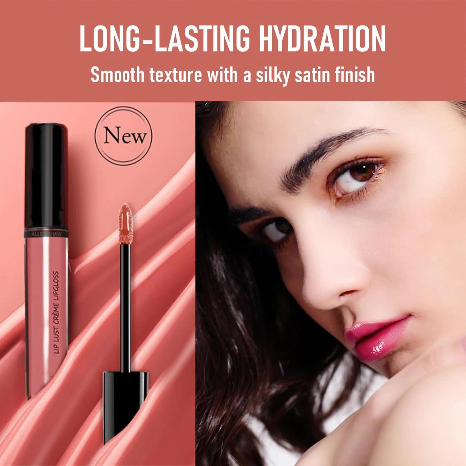 Hailnrothwad Lipstick, Brillo De Labios En Crema De Colores, 12 Colors Cream Texture Lipstick, Long-Lasting Moisturizing (#09)
