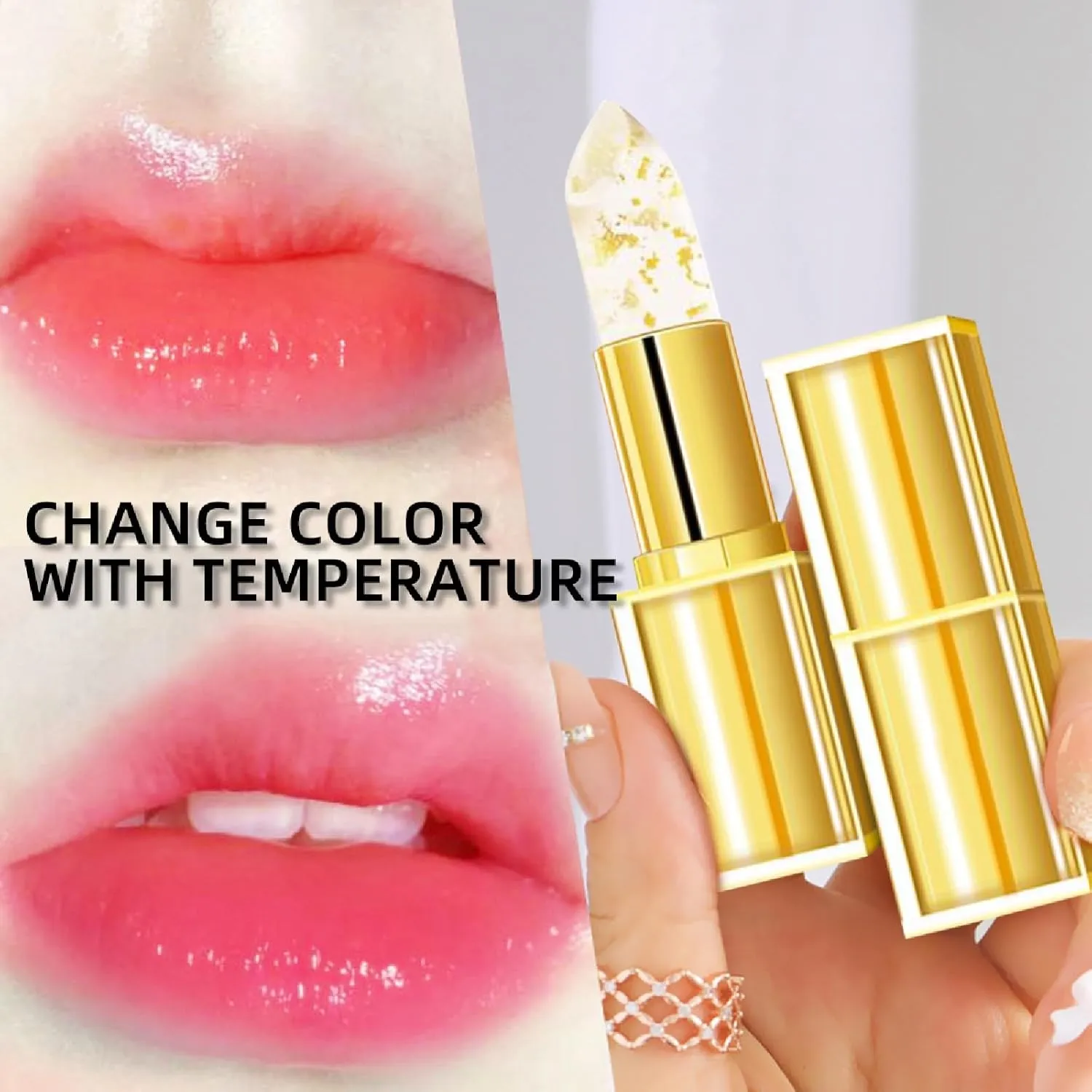 Halreactody Lipstick, Remainder Lipstick, Remainder H Lipsticks, Transferproof Color-Changing Lipsticks, Colors Alchemy, Colors That Adapts, Luxury That Lasts, Experience Luxurious Lips (3Pcs)