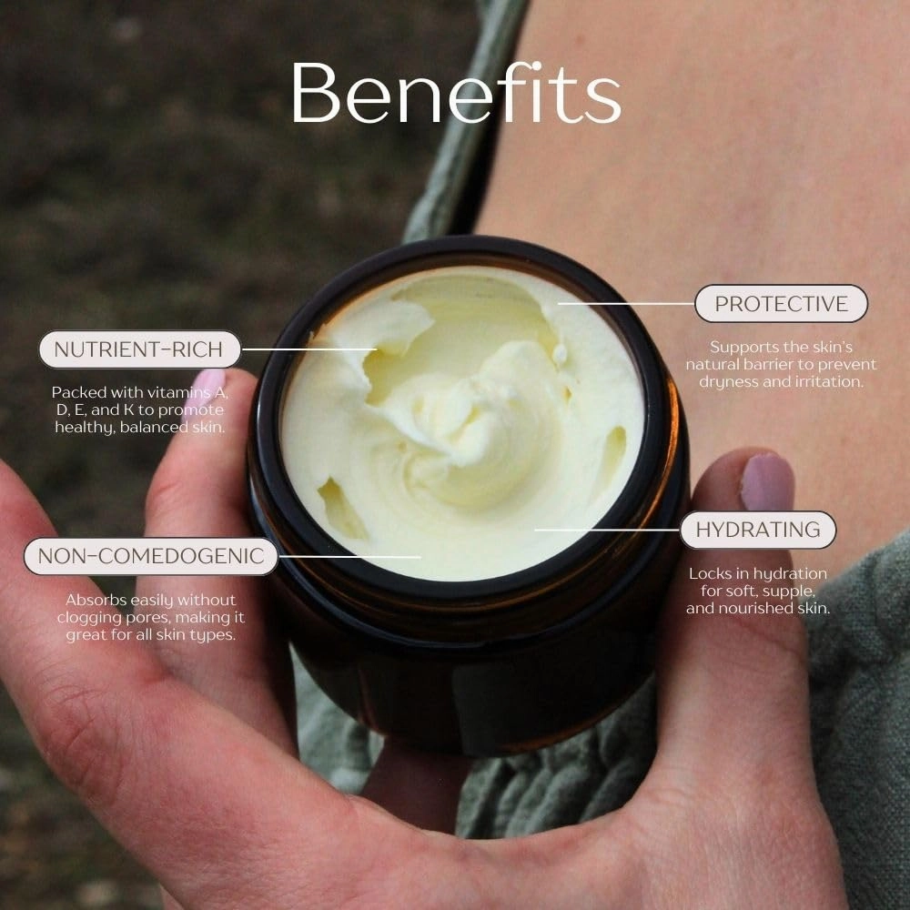Handmade Whipped Honey & Tallow Balm - Face Moisturizer - Organic, 100% Grass-Fed/Finished for Sensitive Skin - 2 oz