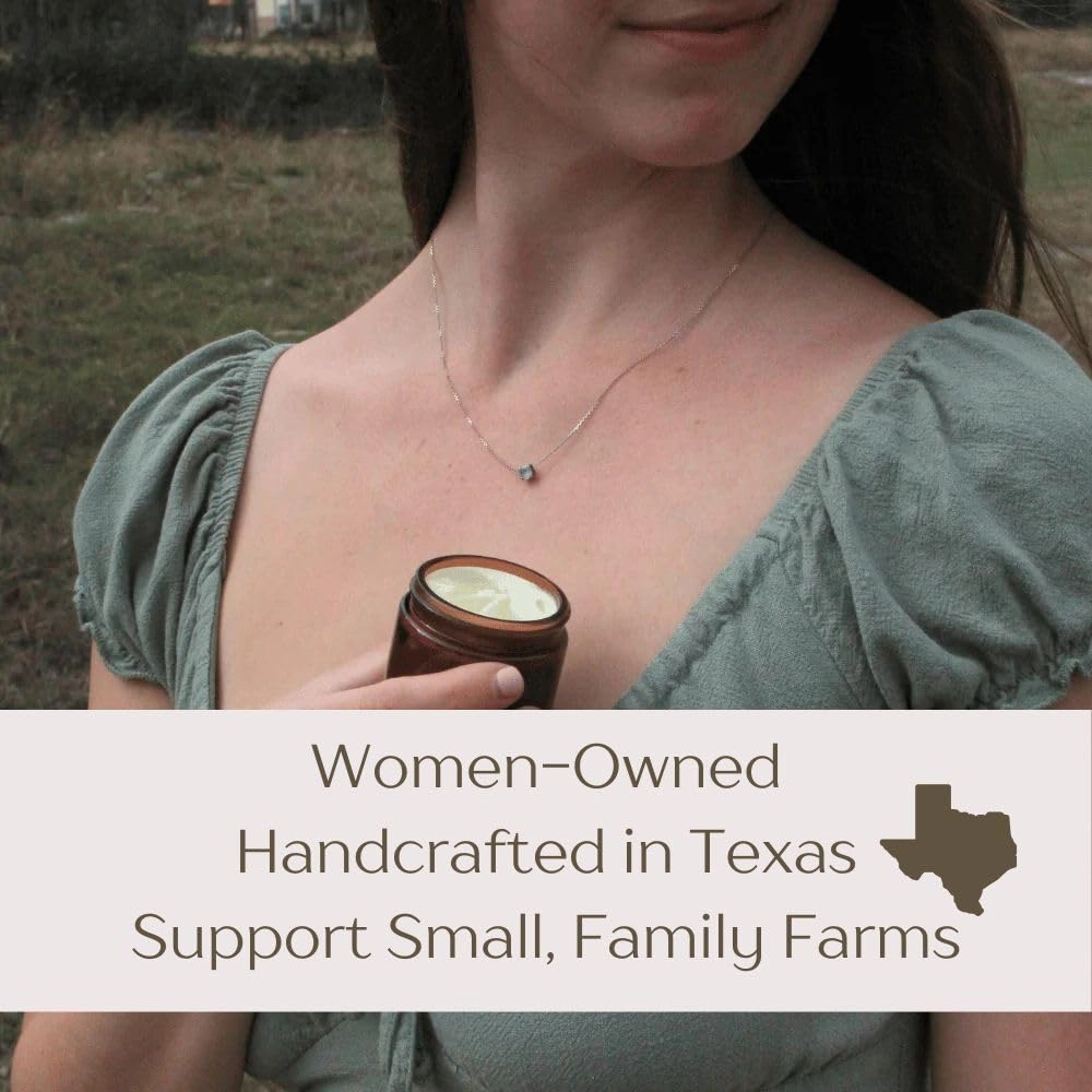 Handmade Whipped Honey & Tallow Balm - Face Moisturizer - Organic, 100% Grass-Fed/Finished for Sensitive Skin - 2 oz