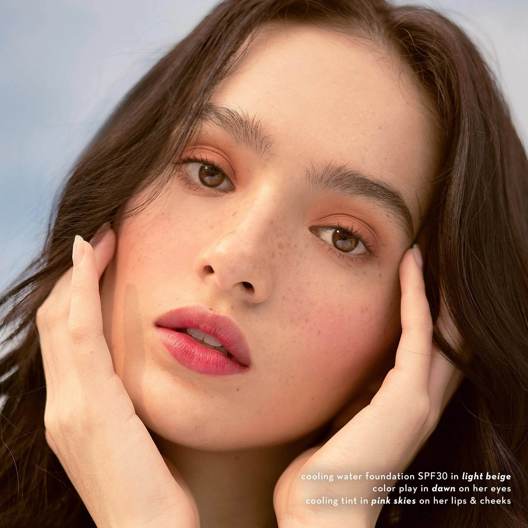 Happy Skin Dew Cooling Lip & Cheek Tint in Pink Skies