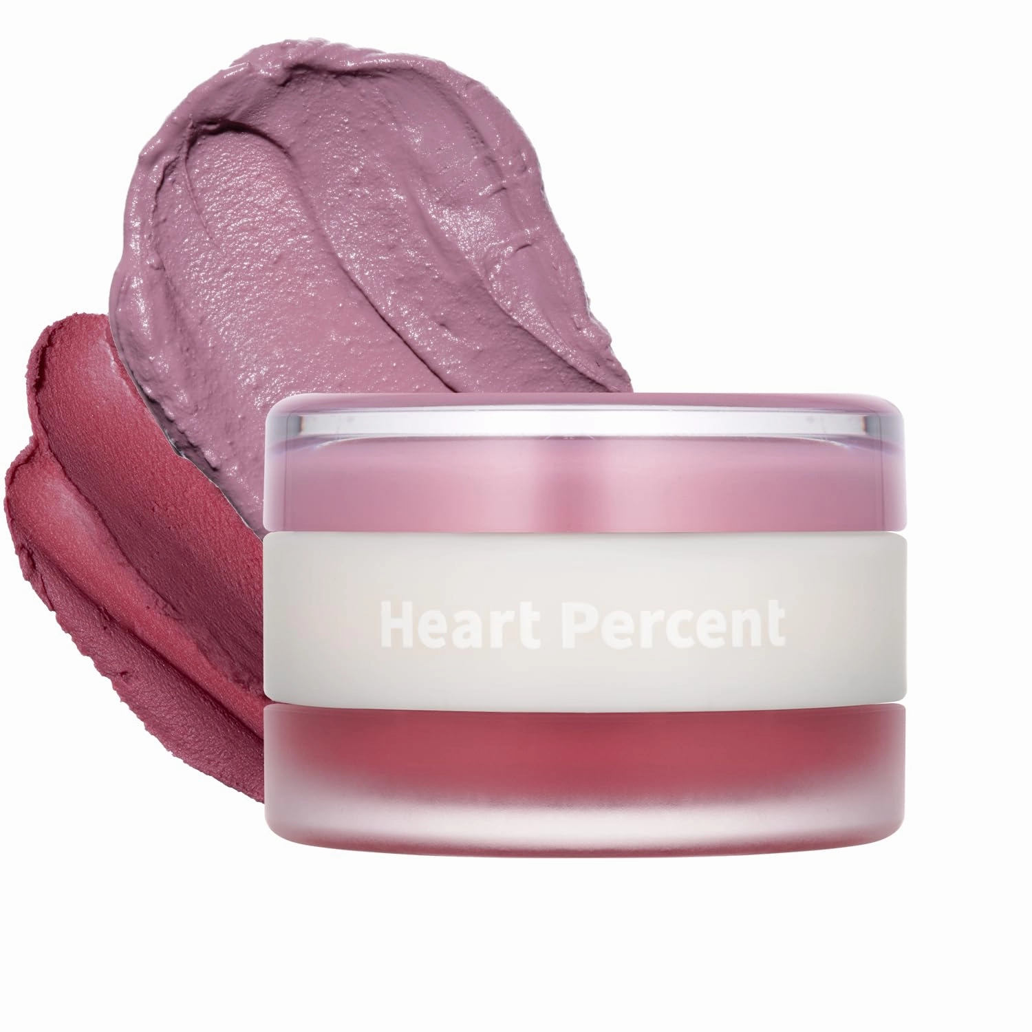 Heart Percent Dote On Mood Custom Lip & Cheek, Matte (Fog Pot)   Glow (Shine Balm) Dual Type Multi-use Blush & Lip Tint [#05. Mauvish]