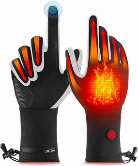 Heated Glove Liners for Men & Women - Electric Heated Arthritis & Raynaud's Gloves for Winter