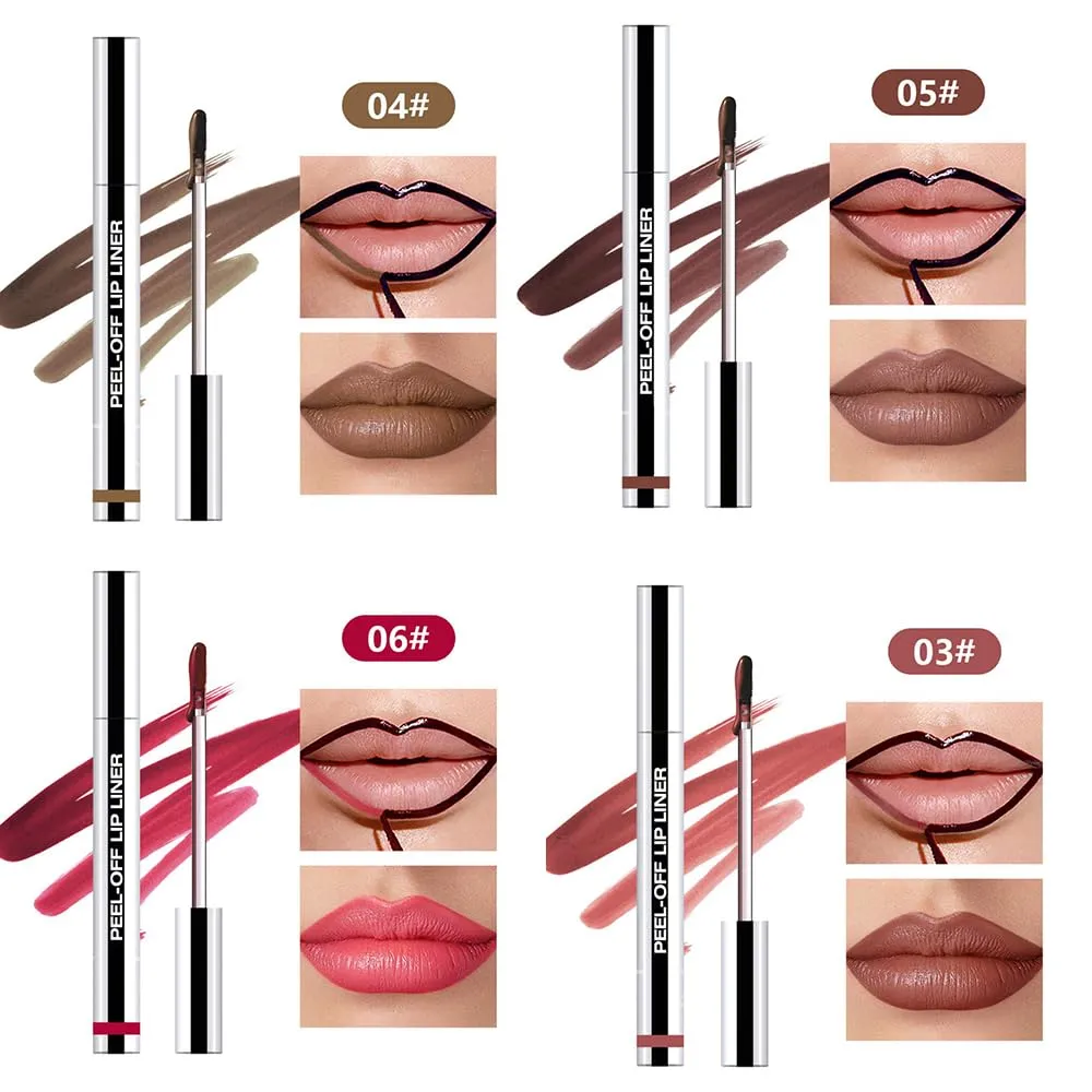 HESBITEUL 4-Piece Long Lasting Lip Stain: 4 Curated Colors with Botanical Extracts - Cruelty-Free Makeup for Trendy Women's Outfits