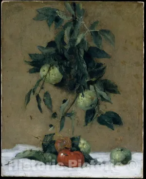Historic Pictoric Art Print : Julian Alden Weir - Fruit : Vintage Wall Décor : 08in x 10in