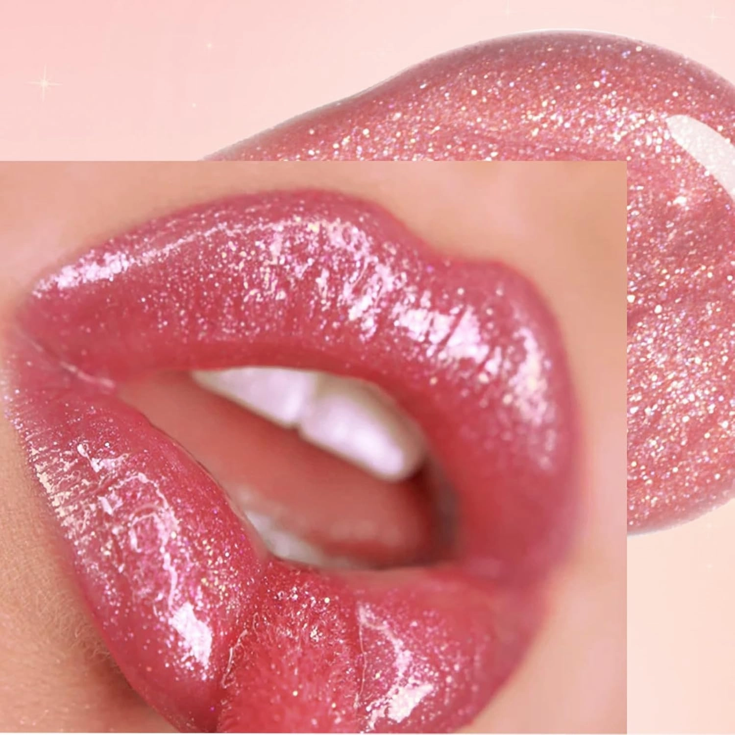Holographic Lip Gloss Glitter Shimmer Lipstick Long Lasting Waterproof,Metallic Liquid Diamond Glitter Lipstick Holographic Lip Gloss For A Sparkly Finish,Moisturizing Shimmer Makeup (2 * 06#)