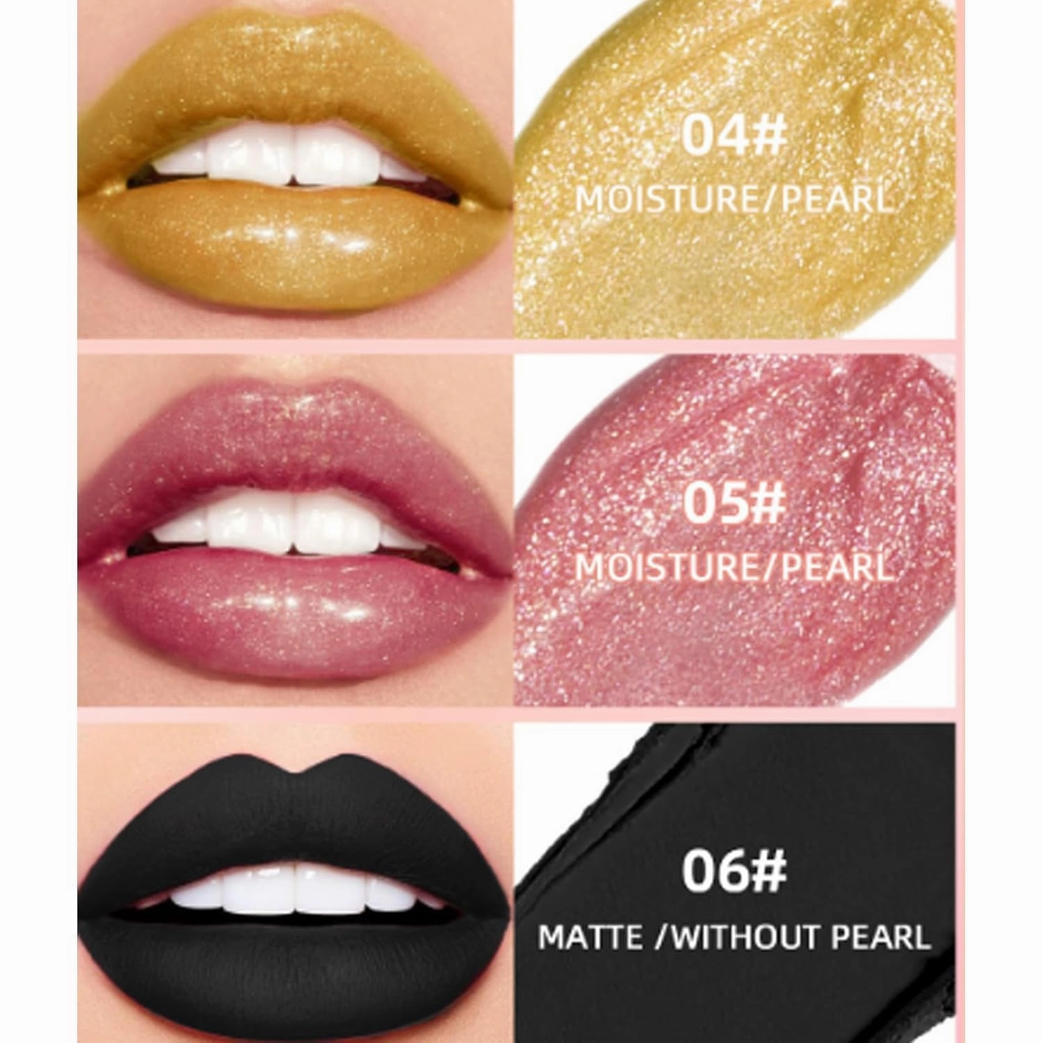 Holographic Lip Gloss Glitter Shimmer Lipstick Long Lasting Waterproof,Metallic Liquid Diamond Glitter Lipstick Holographic Lip Gloss For A Sparkly Finish,Moisturizing Shimmer Makeup (2 * 06#)