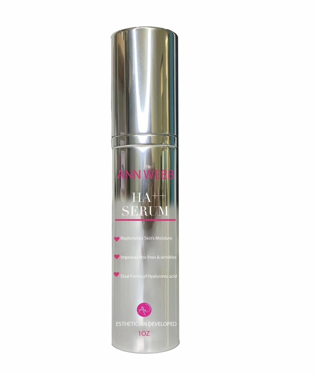 Hyaluronic Acid Serum - 100% All Natural Anti-Aging Hyaluronic Acid helps to Tighten, Brighten & Intensely Hydrates. Organic Aloe Soothes & Nourishes skin. Non-greasy formula.