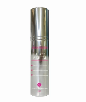 Hyaluronic Acid Serum - 100% All Natural Anti-Aging Hyaluronic Acid helps to Tighten, Brighten & Intensely Hydrates. Organic Aloe Soothes & Nourishes skin. Non-greasy formula.