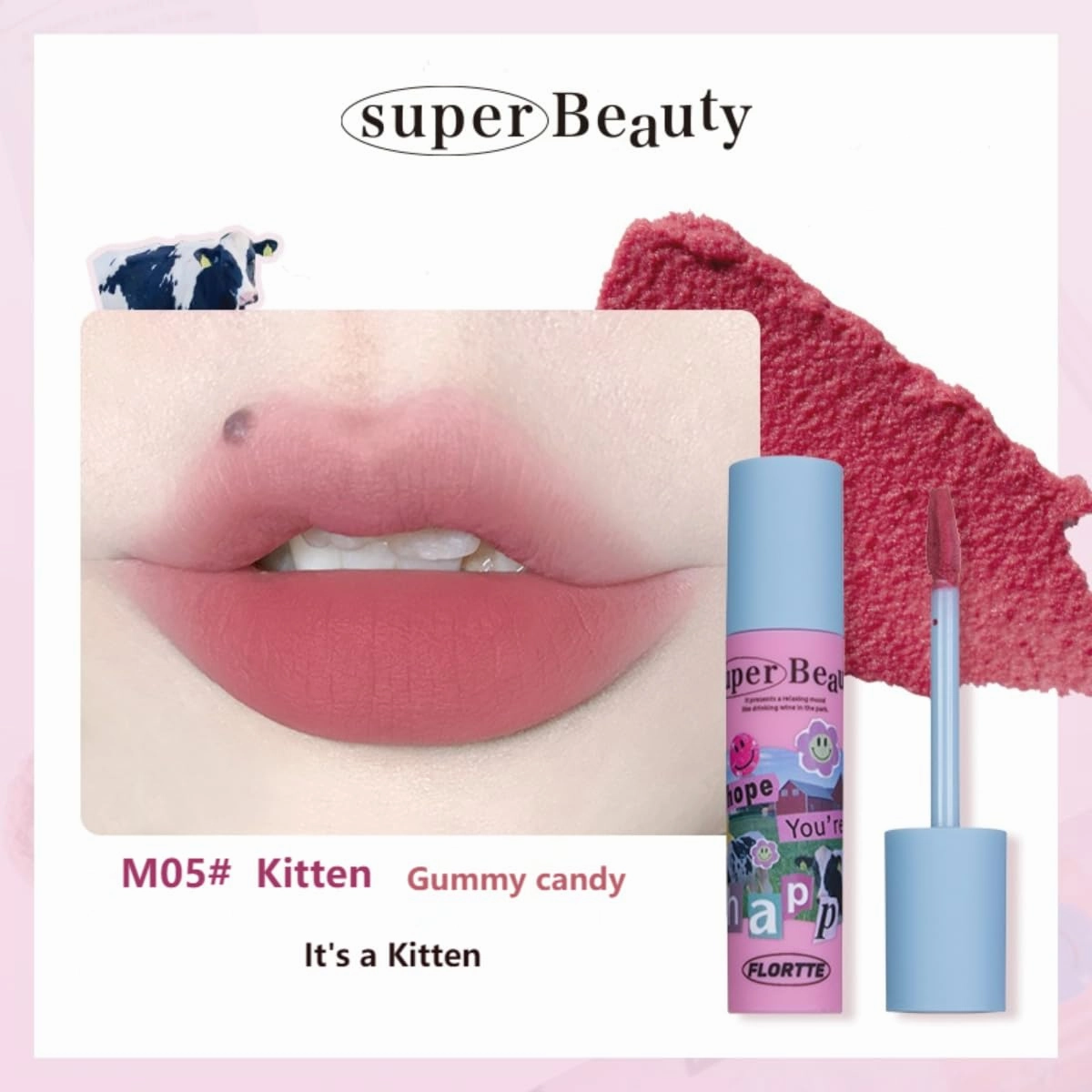 I Am Super Beauty Lip Cream (M05# Kitten, Stick)