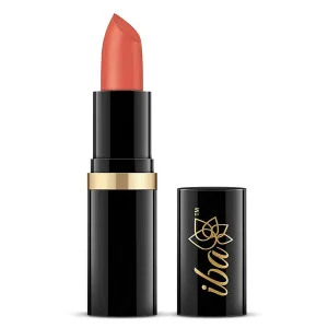 Ib.a Pu.re Lips Moisturizing Lipstick for Women - A55 Peach Sparkle, 4g | Creamy Finish | Intense Color & Highly Pigmented | Enriched with Vitamin E, Coconut Oil and Shea Butter |