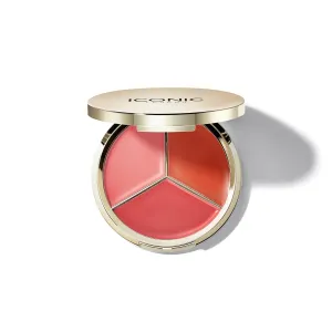 ICONIC LONDON Lip and Cheek Cream Trio, 0.1 Ounce (Pack of 1)