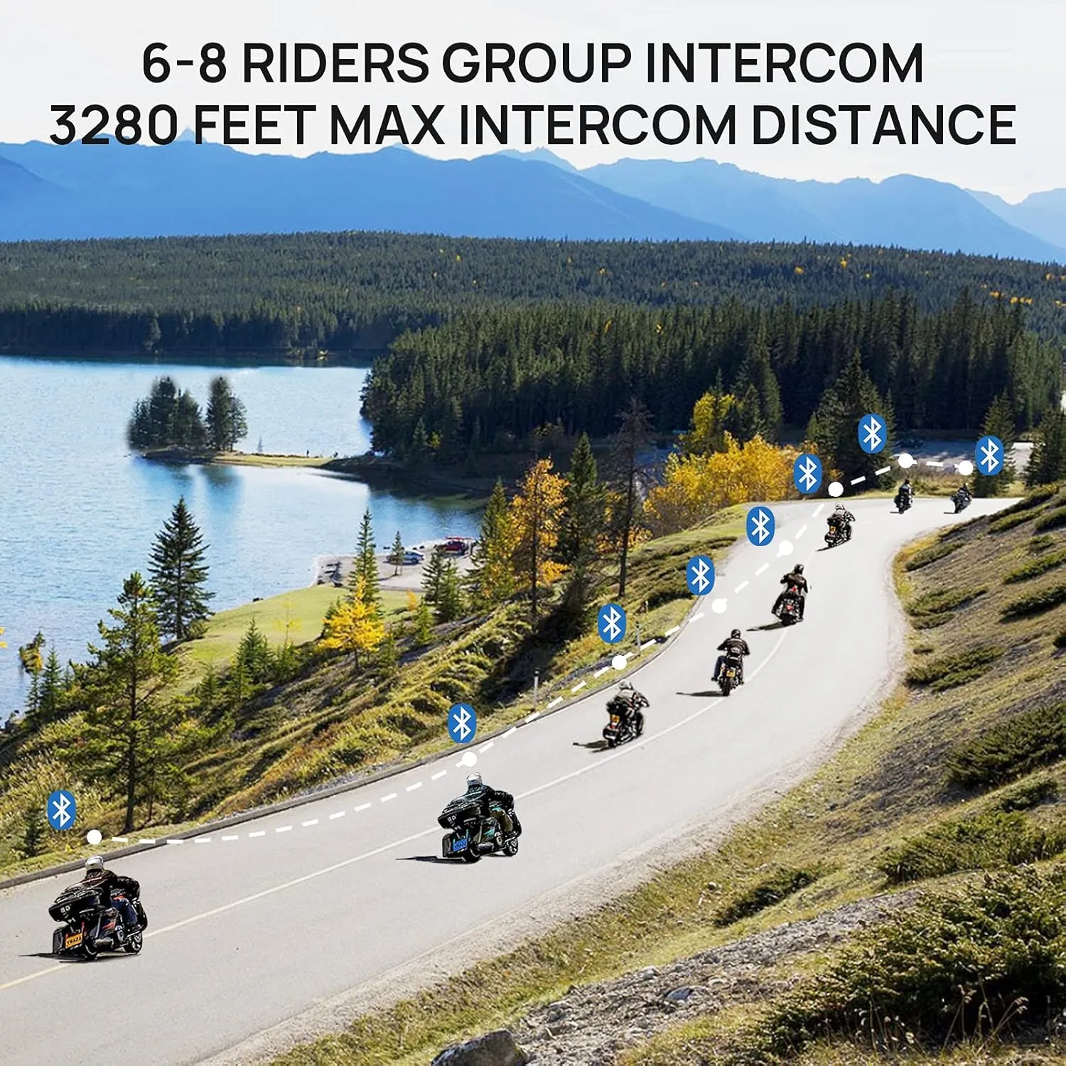 ILM Bluetooth Motorcycle Helmet Modular Flip up Full Face Dual Visor 6 Riders Group Intercom Mp3 FM Radio DOT Model 902BT PRO(Matte Black,Medium)