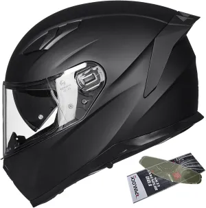 ILM Motorcycle Helmets Full Face with Anti-Fog Pinlock for Cascos para Motos Snowmobile Mens Women Heated Shield Compatible DOT Model 129