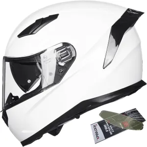 ILM Motorcycle Helmets Full Face with Anti-Fog Pinlock for Cascos para Motos Snowmobile Mens Women Heated Shield Compatible DOT Model 129