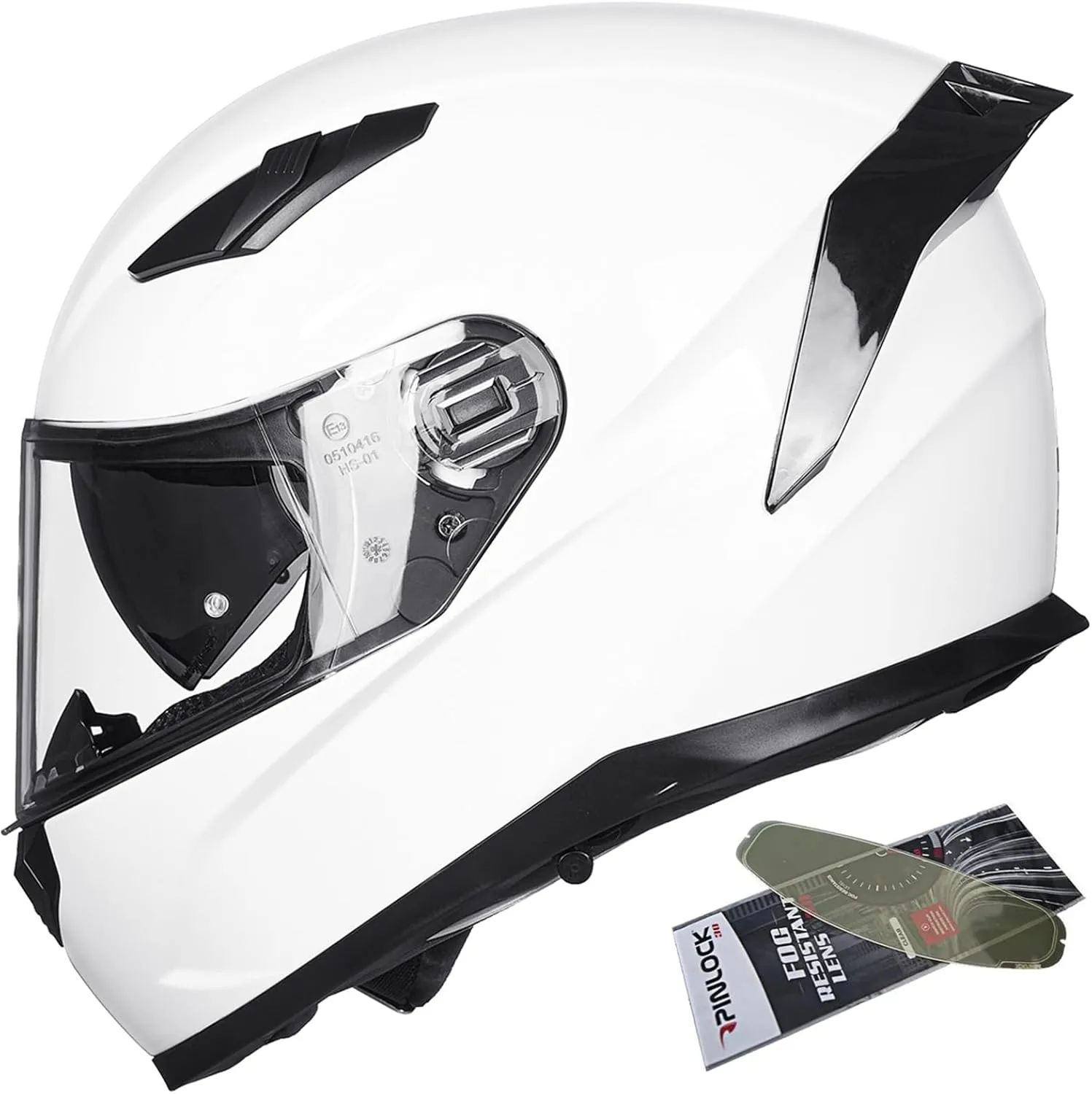 ILM Motorcycle Helmets Full Face with Anti-Fog Pinlock for Cascos para Motos Snowmobile Mens Women Heated Shield Compatible DOT Model 129