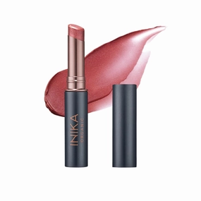 INIKA Organic Vegan Tinted Lip Balm, Long Lasting Lip Tint Stain with Shea Butter, Vitamin E & Coconut Oil, Hydrates and Restores Dry Lips, Cruelty-Free, Sustainable Packaging, 3.5 g - Rose