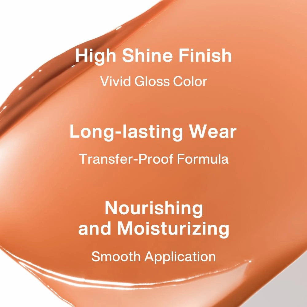 INTO YOU Glow Lip Tint, Plumping Lip Gloss, Nourishing Hydrating Moisturizing Lip Oil, Non-Sticky, Long-lasting, Waterproof, High Shine Liquid Lipstick, Stay 8 Hour, for Women Makeup, GW05