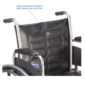 Invacare Series Tracer EX2 Standard Folding Wheelchair for Adult with 18" Seat Width and Legrests & Desk Arms