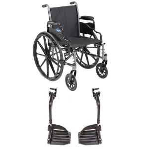 Invacare Series Tracer SX5 Everyday Folding Wheelchair for Adult with 16" Seat Width and Footrests & Desk Arms