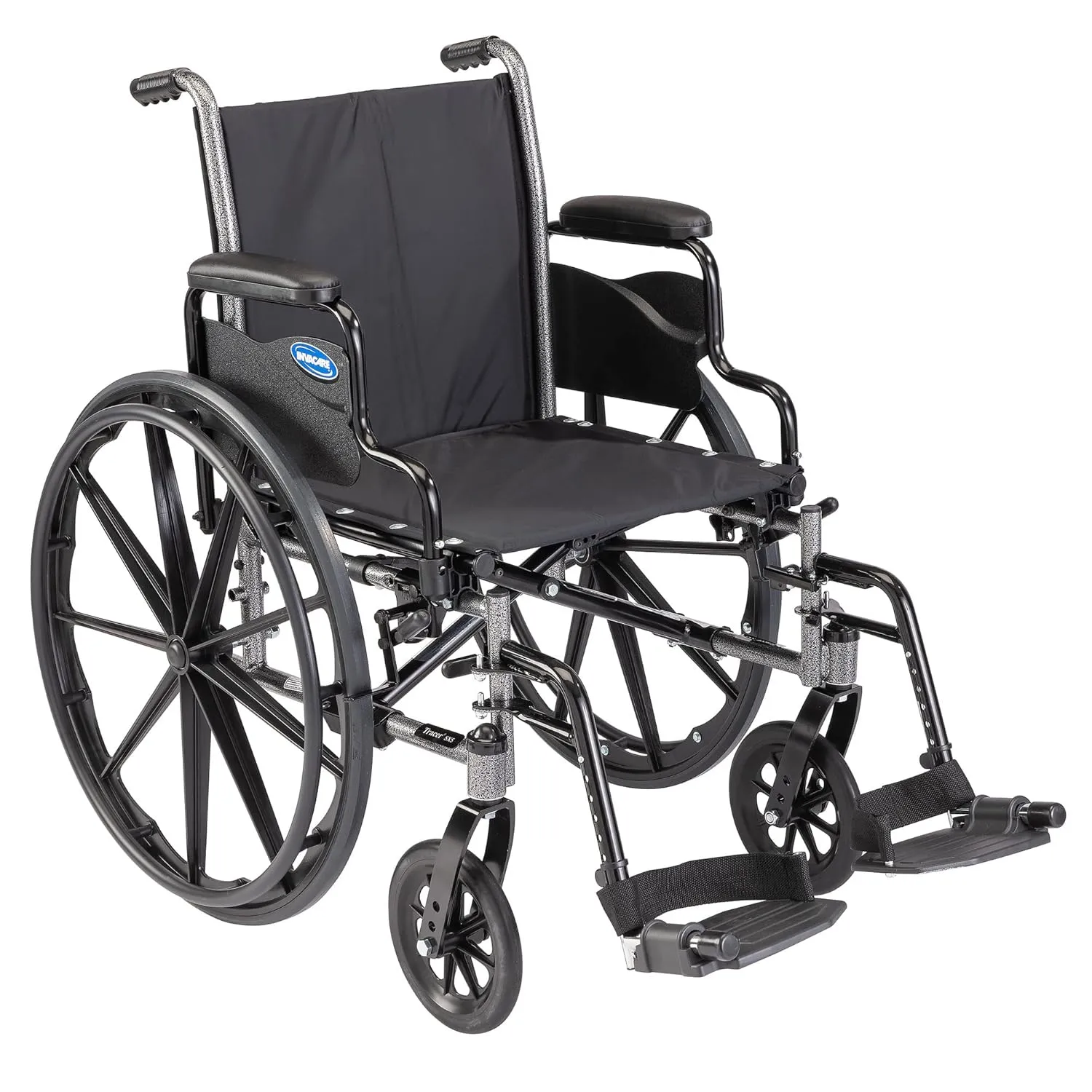 Invacare Tracer SX5 Wheelchair for Adults | Everyday Folding | 16 Inch Seat | Footrests & Desk Arms