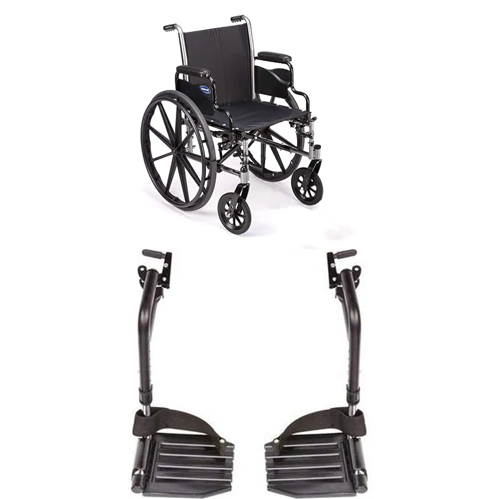 Invacare Tracer SX5 Wheelchair for Adults | Everyday Folding | 18 Inch Seat | Footrests & Desk Arms