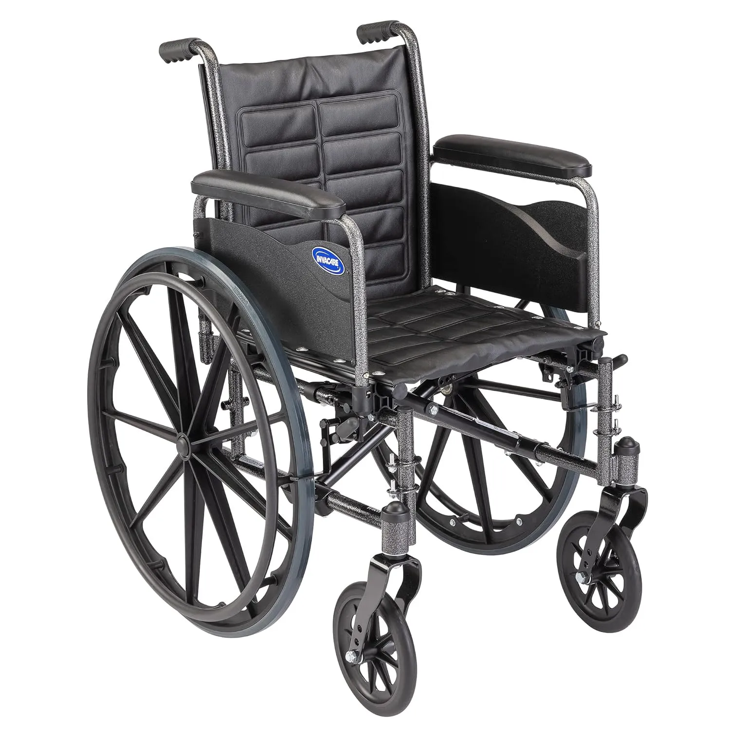Invacare TREX20RFP Series Tracer EX2 Standard Folding Wheelchair for Adults with 20" Seat Width and Full Arms