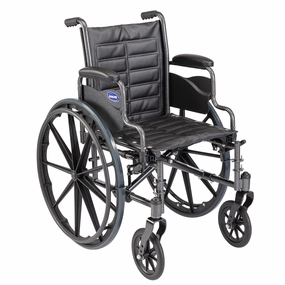 Invacare TREX20RP Series Tracer EX2 Standard Folding Wheelchair for Adults with 20" Seat Width and Desk Arms