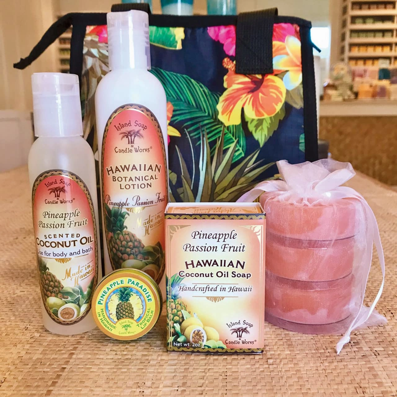 Island Soap and Candle Works Pineapple Scented Body Lotion for Men and Women, Paraben Free Body Moisturizer - Hydrating Hawaiian Skincare - Pineapple Passion Fruit - 8.5 Fl Oz Bottle