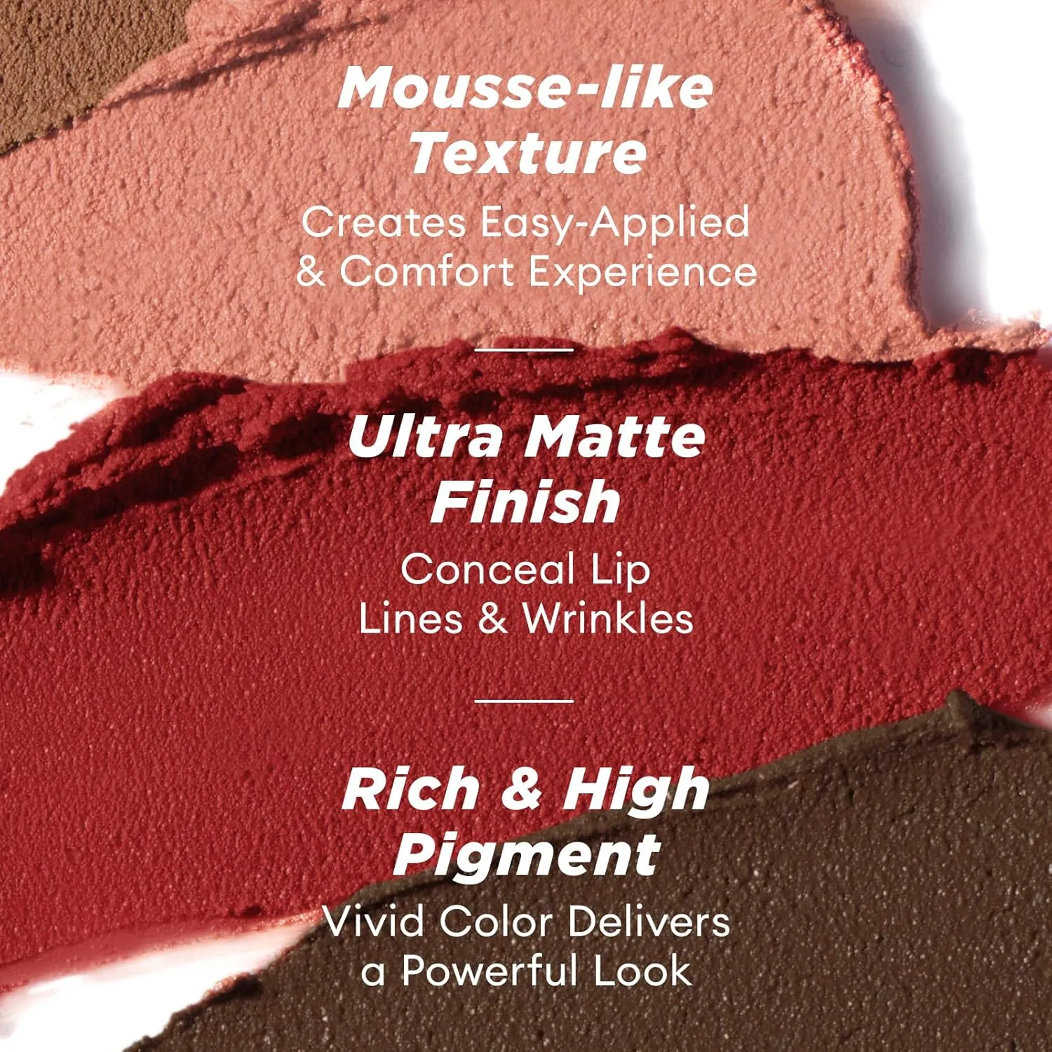 ITY Velvet Matte Finish Lip Stain-Mousse Textured Lip Clay, Conceals Lip Lines, Rich Pigment Lip Tint Lipsticks,2 Pack, 0.14 oz (4g) in Apricot, Embered
