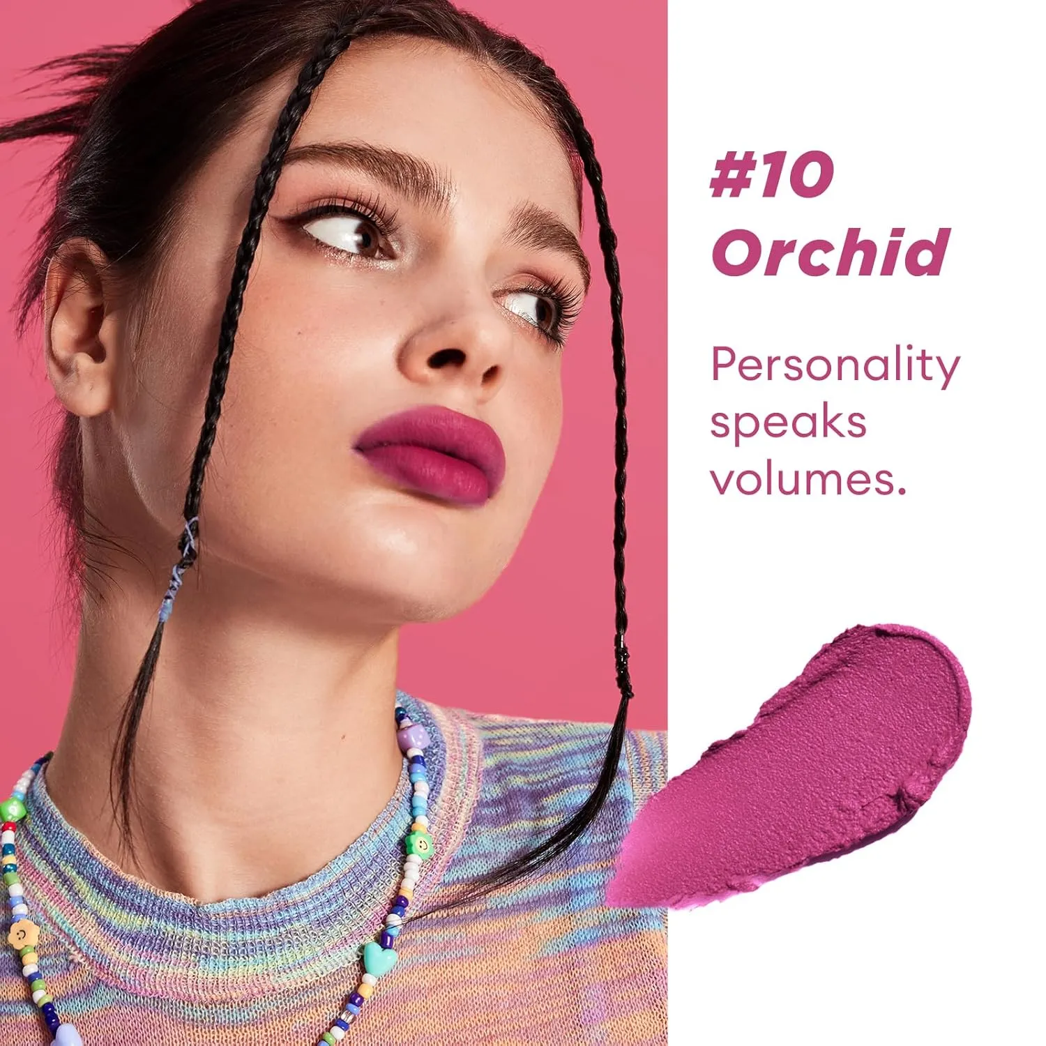 ITY Velvet Matte Finish Lip Stain-Mousse Textured Lip Clay, Conceals Lip Lines, Rich Pigment Lip Tint Lipsticks,2 Pack, 0.14 oz (4g) in Berrylicious, Orchid