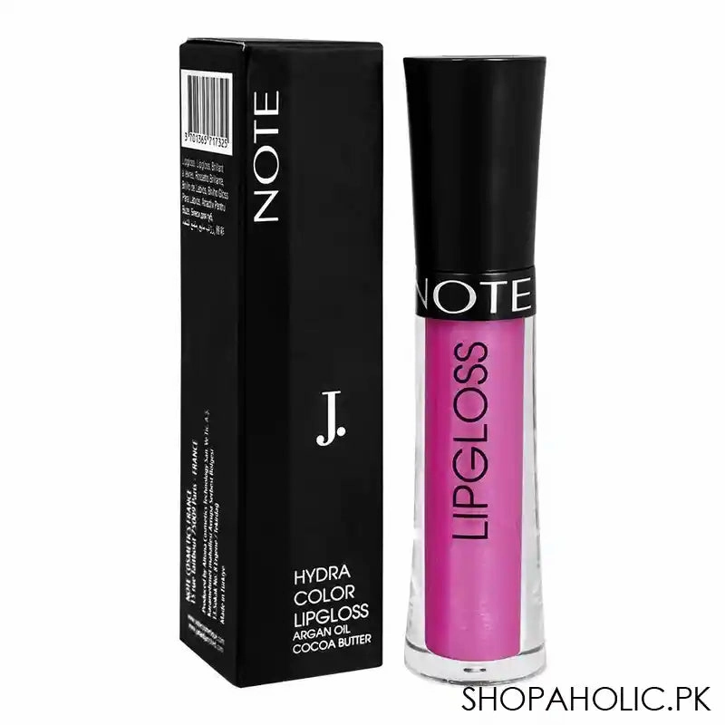 J. Note Hydra Color Lip Gloss, 08, With Argan Oil   Cocoa Butter