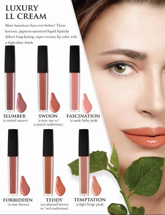 Jolie Luxury LL Cream - Silky Liquid Creme Lipstick - High Shine Finish (Fascination)