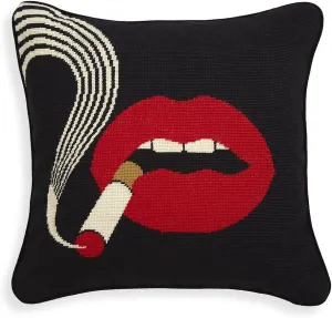 Jonathan Adler Pillow (Lips Smolder)