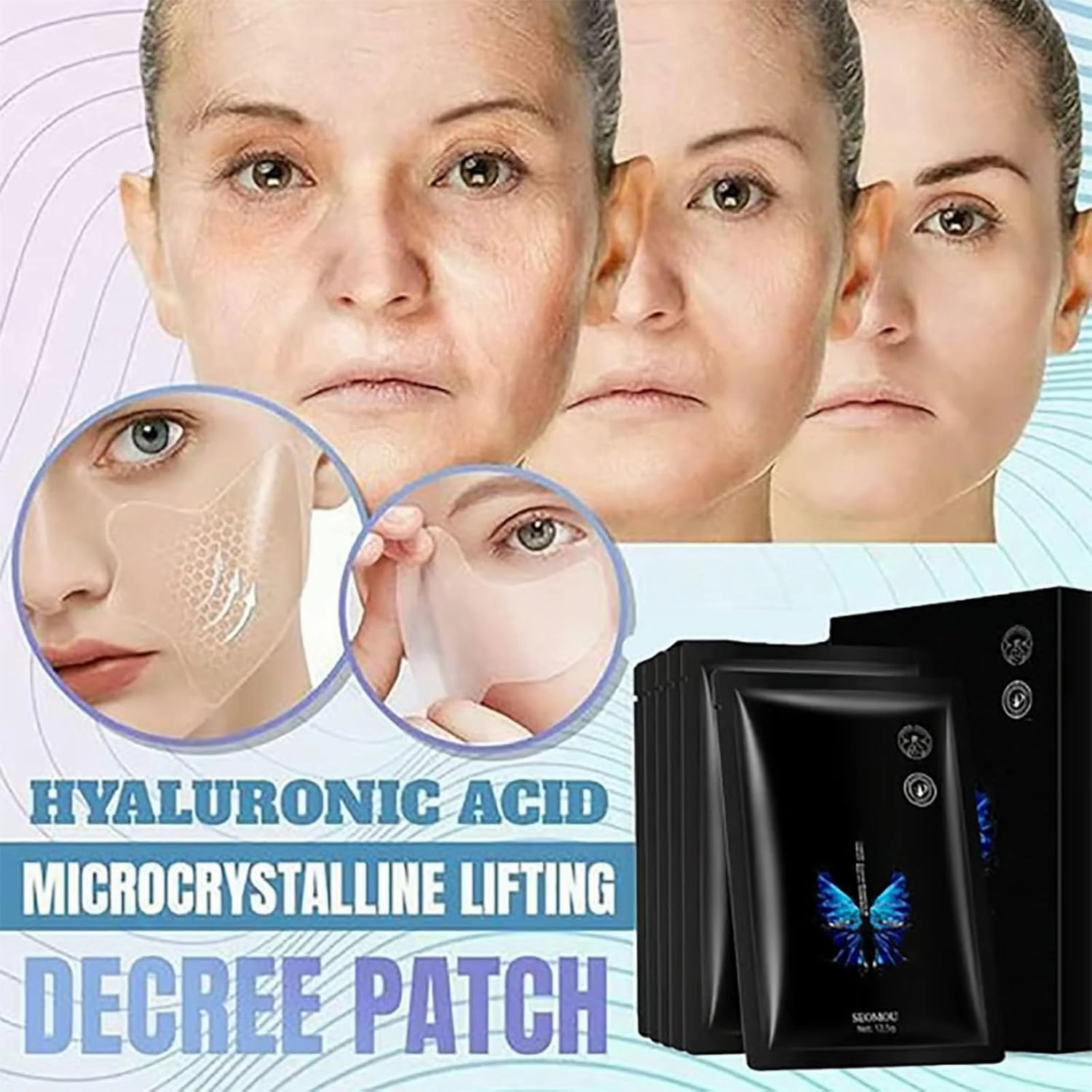 Joylandgo Wrinkle 𝖯𝖺𝗍𝖼𝗁𝖾𝗌, Wrinkle Removers 𝖯𝖺𝗍𝖼𝗁𝖾𝗌, Joylandgo Wrinkle Removing Joylandgo Facial Mask, Nasal Labial Fold Wrinkle Anti Wrinkle 𝖯𝖺𝗍𝖼𝗁𝖾𝗌 for Lip (10Pcs Nasolabial)