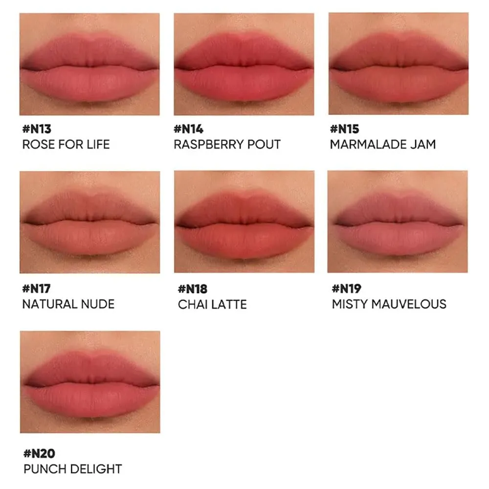 Judydolll Cushion Lip Powder Cream, 2 in 1 Lipstick and Cushion Foundation Moisturizes Plump Fades Lip Lines (#N18)