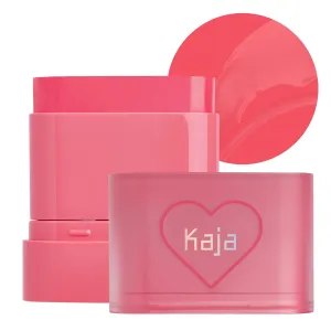KAJA Cheek & Lip - Dewy Bar 02 Strawberry Sorbet | Creamy Blusher and Balm Multi-Stick, 45% Moisturizing Oil, Apple Extract, Vitamin-Hyaluronic Acid Infused, High Shine, Non-Sticky, Easy Blending, 10g