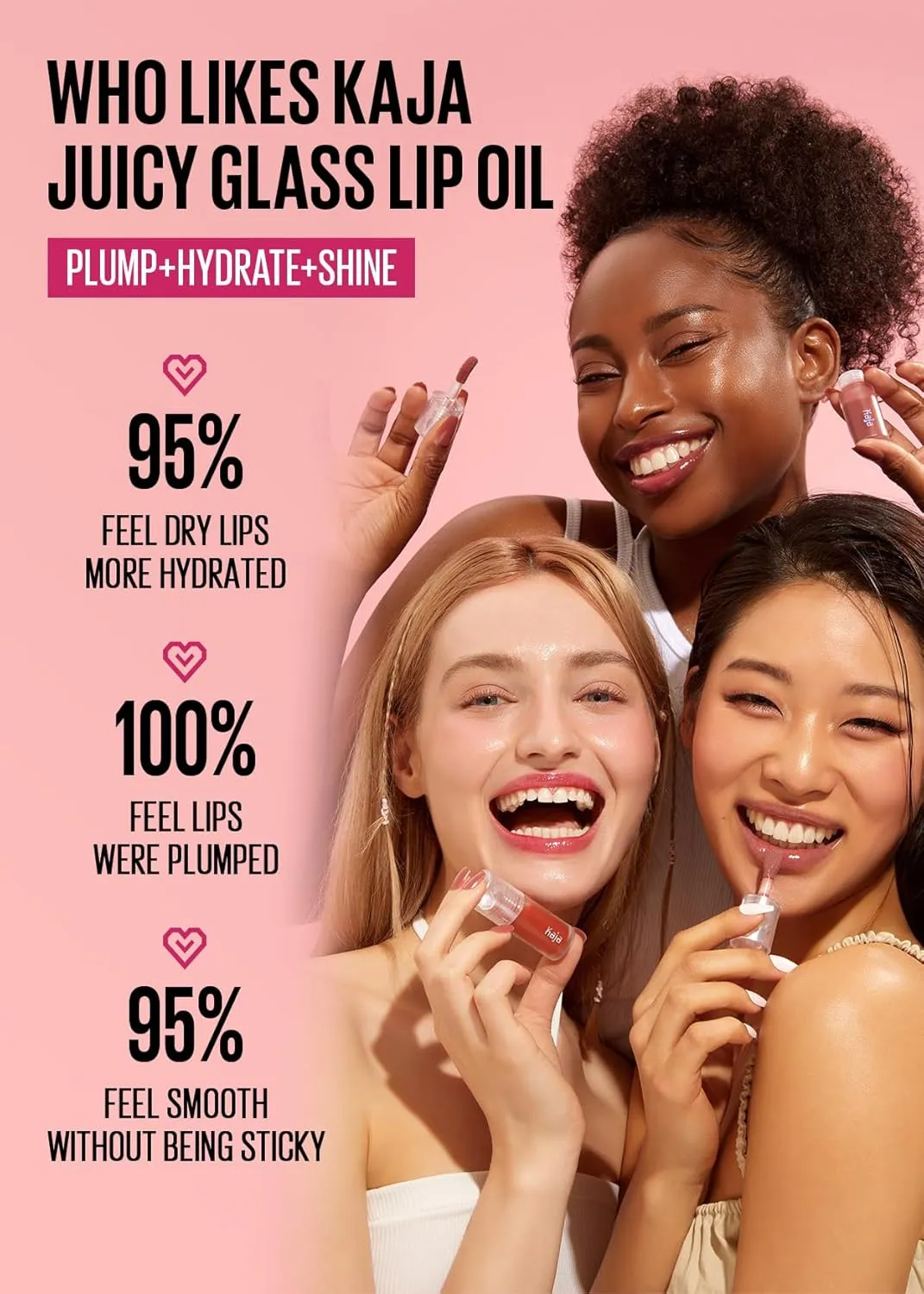 Kaja Juicy Glass Lip Plumping Oil | 06 Apple Cider | Hydrating, Feel Plumped and Lightweight with Vitamin Tree Fruit Oil, Vegan, Cruelty-Free, Clear Tint Stain Shine Gloss Plumper, Mother's Day