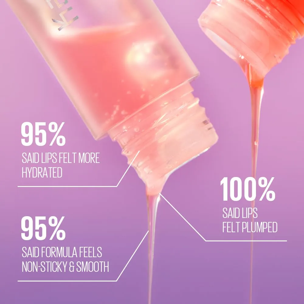 Kaja Lip Plumping - Juicy Glass 04 Grape Glowtini | Hydrating, Feel Plumped and Lightweight with Vitamin Tree Fruit Oil, Vegan, Cruelty-Free, Clear Tint Stain Shine Gloss Plumper, Long Lasting