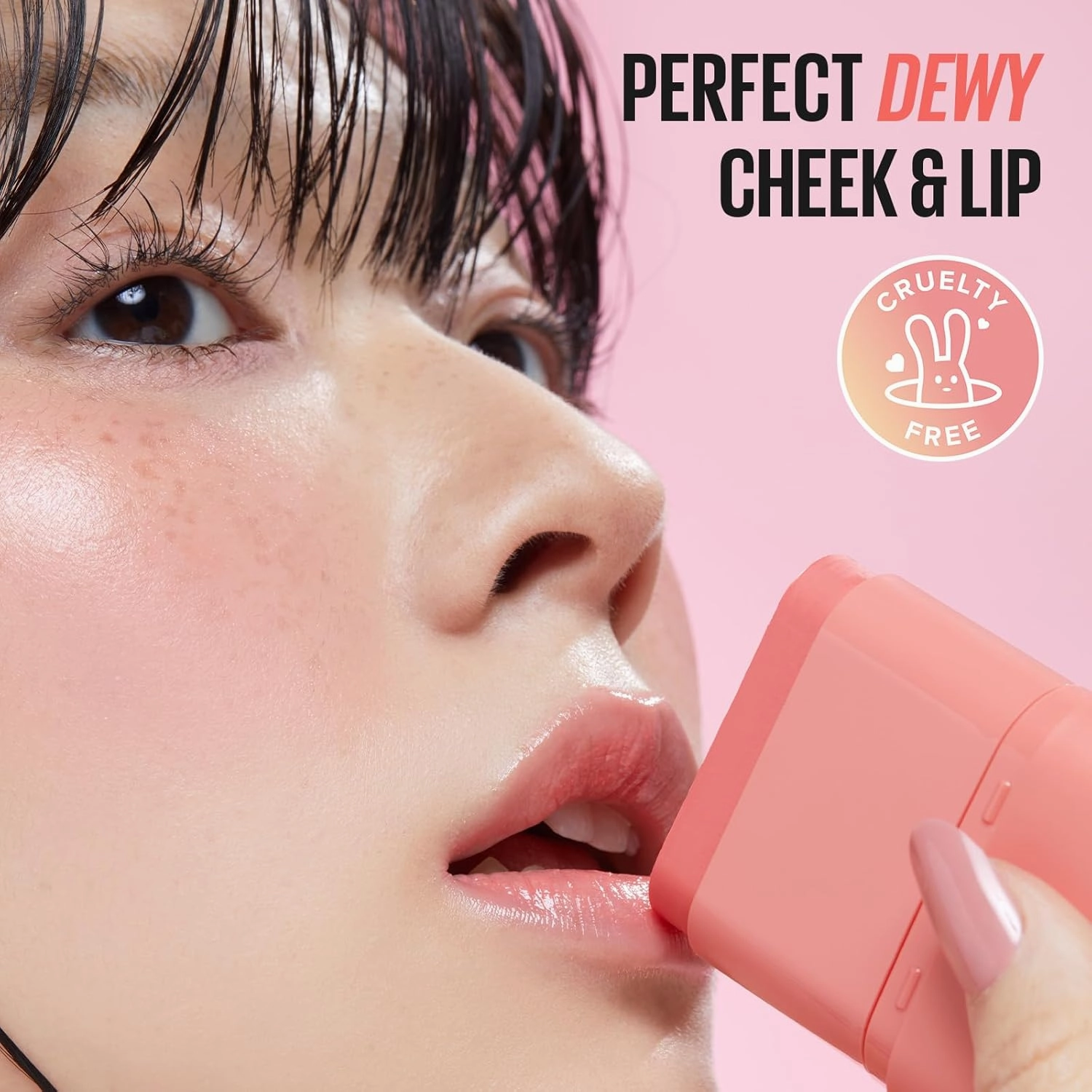 KAJA Cheek & Lip - Dewy Bar 05 Cranberry Cooler | Creamy Blusher and Balm Multi-Stick, 45% Moisturizing Oil, Apple Extract, Vitamin-Hyaluronic Acid Infused, High Shine, Non-Sticky, Easy Blending, 10g