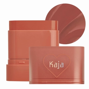 KAJA Cheek & Lip - Dewy Bar 05 Cranberry Cooler | Creamy Blusher and Balm Multi-Stick, 45% Moisturizing Oil, Apple Extract, Vitamin-Hyaluronic Acid Infused, High Shine, Non-Sticky, Easy Blending, 10g